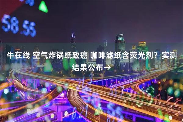 牛在线 空气炸锅纸致癌 咖啡滤纸含荧光剂?实测结果公布→